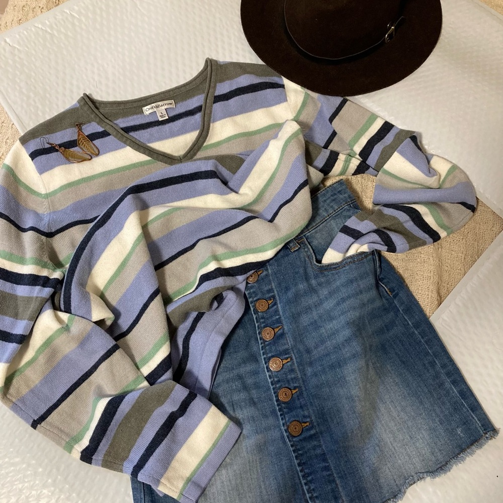 Button Jean Skirt